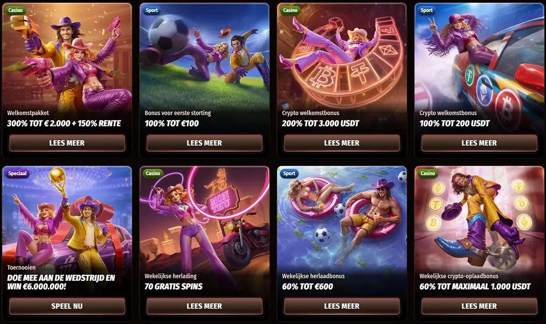 WestAce Casino Bonussen en promoties